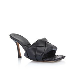 Bottega Veneta Lido Woven High Heel in black
